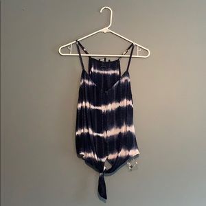 Embroidered Tie Dye Tank Top